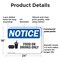 Signmission Food Or Drink Only, 24 in W x Rectangle, Plastic OS-2PACK-NS-P-1824-L-12831 - alternate 6
